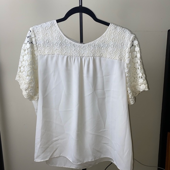 Talbots Ivory Lace Blouse - Picture 1 of 3